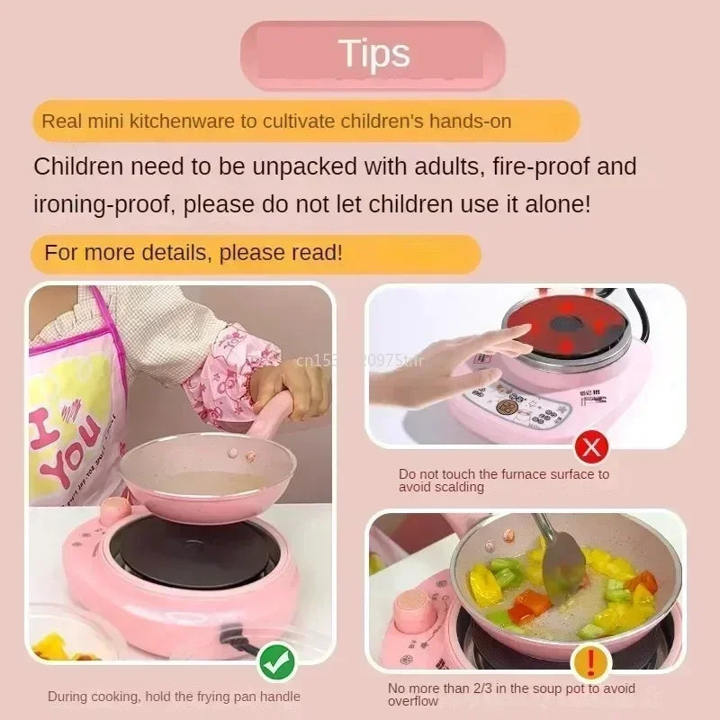 New Funny Kitchen Toys Girl  Can Cook  Mini Kitchen Items Real Cooked Family Toy Set Birthday Gift Girl Toys Kitchen Accessories