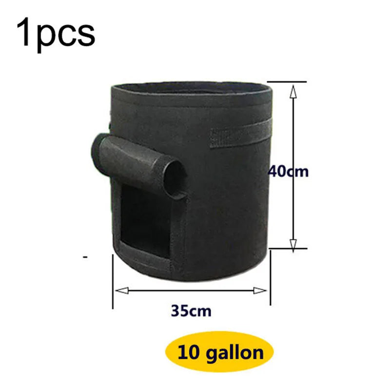 1/5/10gal fabric potato plant flower Pots Grow Bags flowr Flowerpot fruit plante tools garden growing Vegetable veg Planting