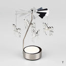 Metal Candlesticks For Candles Modern Room Decor Silver Carousel Candle Tea Light Holder Damper Home Decoration Valentine's Gift