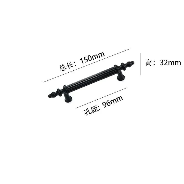 Modern Light Luxury European Wardrobe Cabinet Door Handle Drawer Shoe Cabinet Furniture Hardware Circular Tube Handle