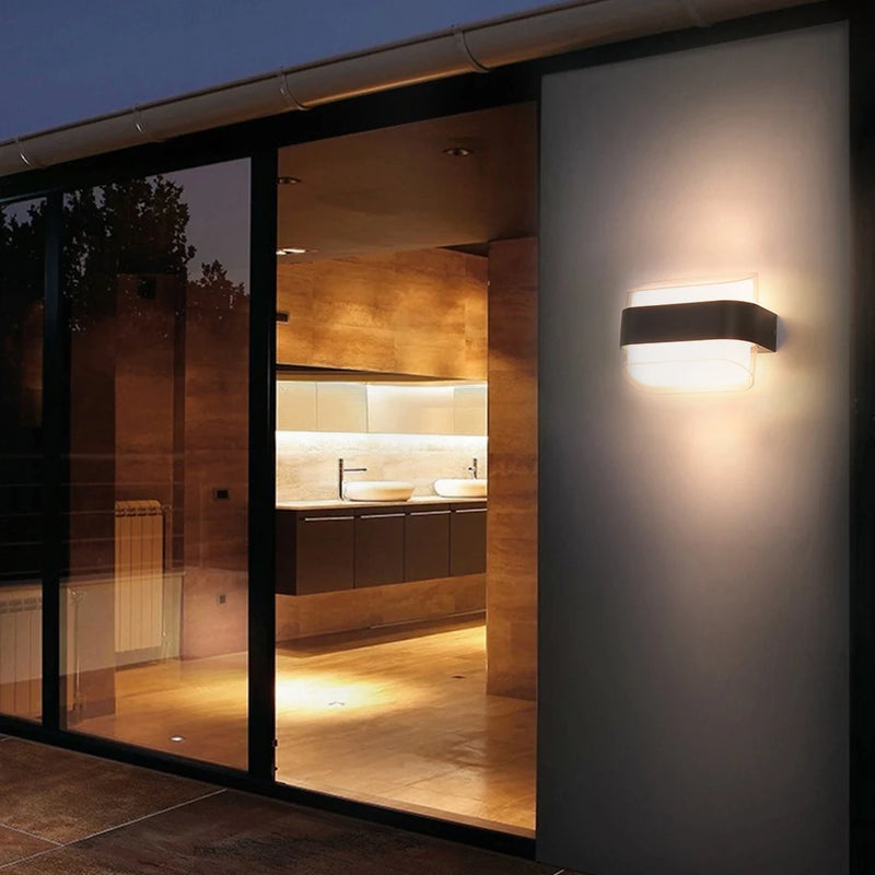 Outdoor Wall Light Courtyard Home Decoration Garden Exterior Motion Sensor LED Lighting Wall =Interior Facade Lamps Wall