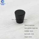 Space Aluminum Single Hole Handle Modern Wardrobe Drawer Round Knob Silver/black/gold Kitchen Cabinet Furniture Small Handle