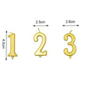 New Gold Digital Candle Birthday Number Cake Candle Drop Ship 0 1 2 3 4 5 6 7 8 9 Cake Girls Boys Baby Party Supplies Decoration