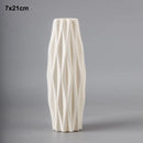 Morandi Plastic Vase Living Room Decoration Ornaments Modern Origami Plastic Vases for Flower Arrangements Home Decoration