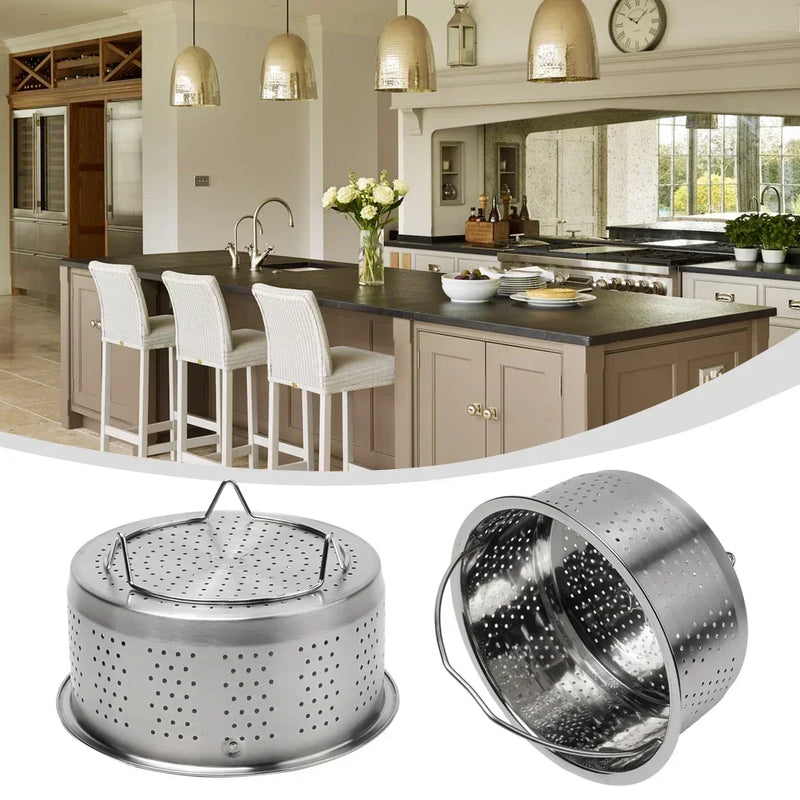 Steamer Insert Steamer Pot 304 Stainless Steel Basket Rice Steamer Pressure Cooker With Steaming Foot Easy To Pick Up