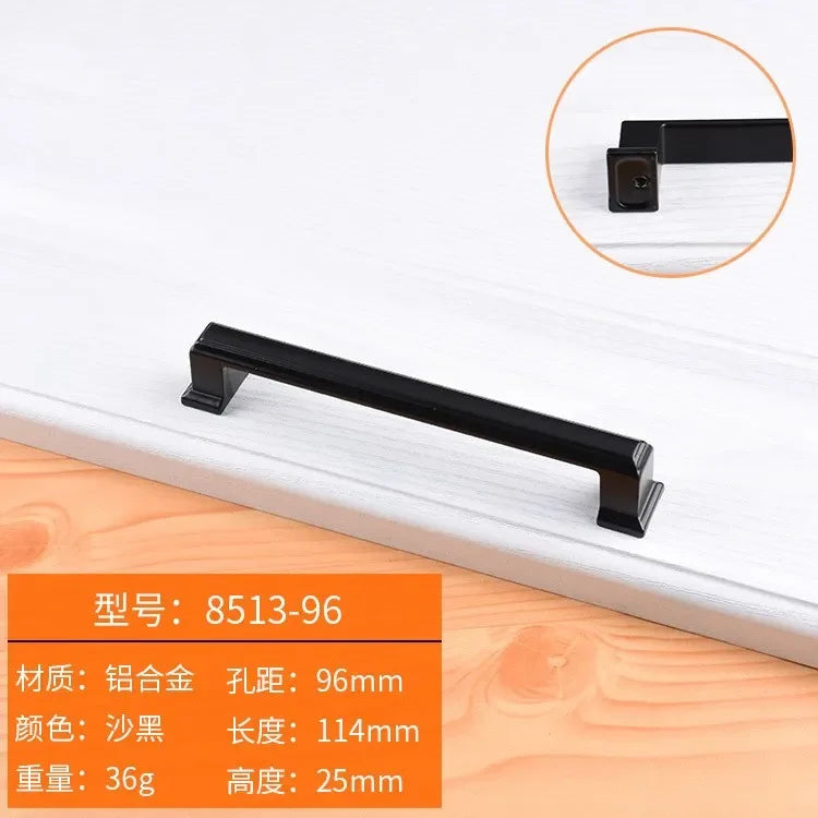 Black Handles Furniture Cabinet Knobs Muebles Handle Kitchen Handles Drawer Knobs Cabinet Pulls Cupboard Handles Knobs