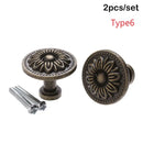2Pcs Round Shape Wardrobe Pulls Drawer Knob Cabinet Pulls Kitchen Cupboard Door Handle Practical Furniture Fittings Hardware