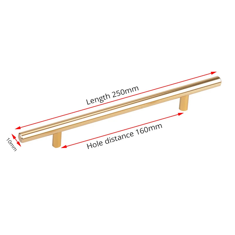 Stainless Steel Straight Cupboard Handles Knobs Brushed Black Gold Kitchen Door Handles Cabinet Pull Furniture Handle