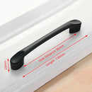 Aluminum Alloy Black Cabinet Handles American Style Solid Kitchen Cupboard Pulls Drawer Knobs Furniture Handle Hardware