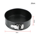 Kitchen Accessories Carbon Steel Cakes Molds Round Cake Pan Bakeware Non-Stick Metal Bake Mould Removable Bottom