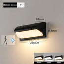 Outdoor Led Wall Light Waterproof IP65 PIR Motion Sensor Outdoor Lighting Porch Lights Balcony Garden Lights Outdoor Wall Lamp