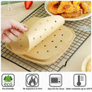 100Pcs Air Fryer Paper Disposable Steamer Bakeware Papers Oven Non-Stick Steaming Mat Oil-absorbing Paper for Fryer Accessories