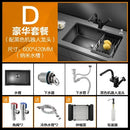 Kitchen Sinks Single Slot Black Kitchen Nano Sink 304 Stainless Steel Sink Under Counter Basin Home Kitchen s Accessories