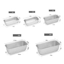 Brownie Cheese Toast Cake Mold Non-stick Aluminum Alloy Rectangle Bread Dessert Mould Bakeware Loaf Pan Kitchen Baking Tool Dish