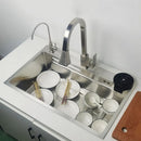 kitchen Sink 304 Stainless Steel sinks Above Counter Washing Basin with chopping board  cup washer multifunctional kitchen sink