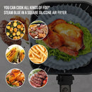 Round Air Fryer Accessories Silicone Tray Mat Grill Pizza Oven Baking Trays Pan Mats Chicken Basket Mat AirFryer Silicone Pots