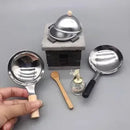 Dollhouse Mini Kitchen Furniture Toys Full Set Models for Doll House Kitchen Furniture Decorative Accessories