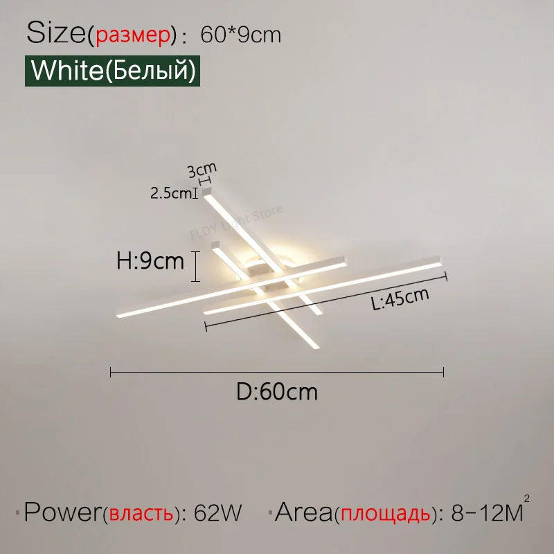 2024 new ceiling lamp Nordic modern LED lamp living room dining room bedroom lights ceiling chandelier