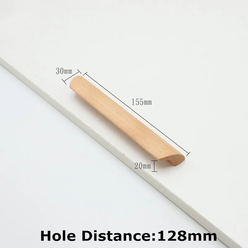 1pc Log Style Kitchen Cabinet Handle Drawer Solid Wood Furniture Wooden Door Drawer Knobs Cupboard Handles for Furniture