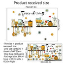 Bees Butterflies Kitchen Wall Sticker Home Room Decoration Poster Bedroom Adhesive Wallpaper Wall Furniture House Interior Decor