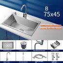 Stainless Steel Chinese Kitchen Sinks for Kitchen Sink Thickened Brushed Process Simple and Creative Kitchen Sink for Restaurant