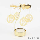 Multi-shape Rotating Candlesticks Snowflake Angel Romantic Tea Party Candle Holder Wedding Christmas Metal Home Decor
