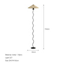 French Cream Floor Lamp Japanese Retro Living Room Bedroom Study Floors Table Light Nordic Vertical Bedside Atmosphere Lamps