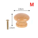 16/1pcs Natural Wooden Cabinet Handle Circular Wooden Drawer Wardrobe Knobs Kitchen Handle Door Pull Furniture Hardware 3 Sizes