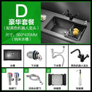 Kitchen Sinks Single Slot Black Kitchen Nano Sink 304 Stainless Steel Sink Under Counter Basin Home Kitchen s Accessories