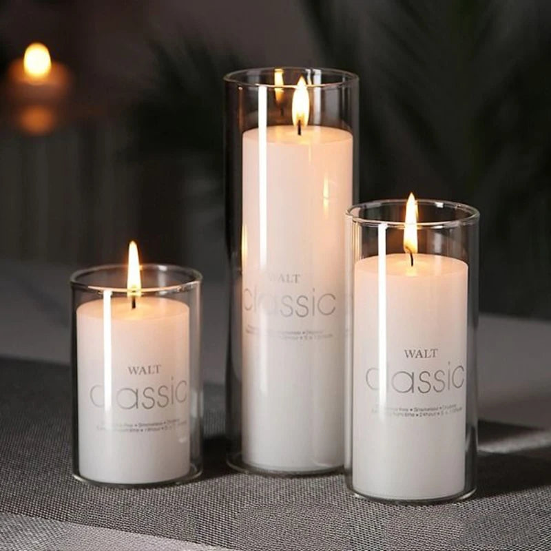 Hurricane Candle Holder For Wedding Centerpieces Pillar Candles Event Home Office Chimney Tube Cover Floating Candle Vases