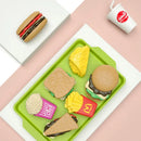 Children Hamburger Pretend Play Cooking Toys Set Mini Simulation Food Kitchen Toys For Girls Sandwich Fries Burger Assembly Game