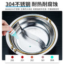 304 three-layer stainless steel Japanese sukiyaki stewpan hanging wire soup mandarin duck hammer printing hot pot chafing dish