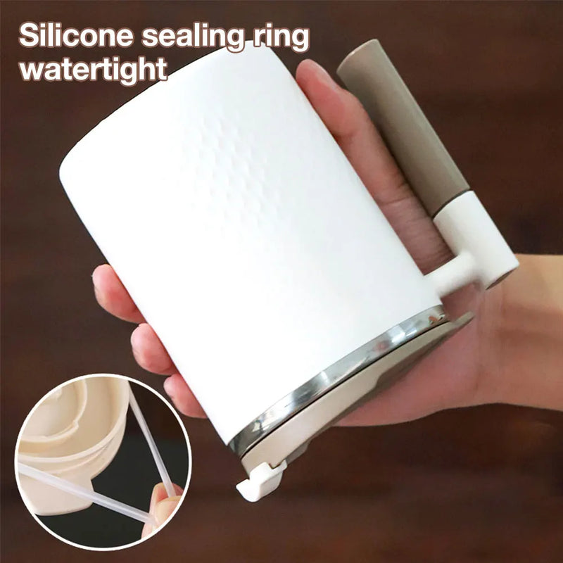 450ML Tea Cup with Infuser Coffee thermo Mug For Office Leakproof Tea Milk Cup Stainless Steel Liner Drinking Cup Drinkware