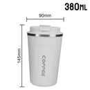 380/510ML Thermo Cafe Leak_Proof Travel Thermo Cup Double Stainless Steel for Tea Water Coffee Coffee Mug Car Thermos Mug