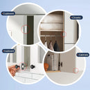 Strong Magnetic Cabinet Catches Ultra-Thin Door Magnets Stops Invisible Adhesive Drawer Magnet Catch for Kitchen Closet Closer