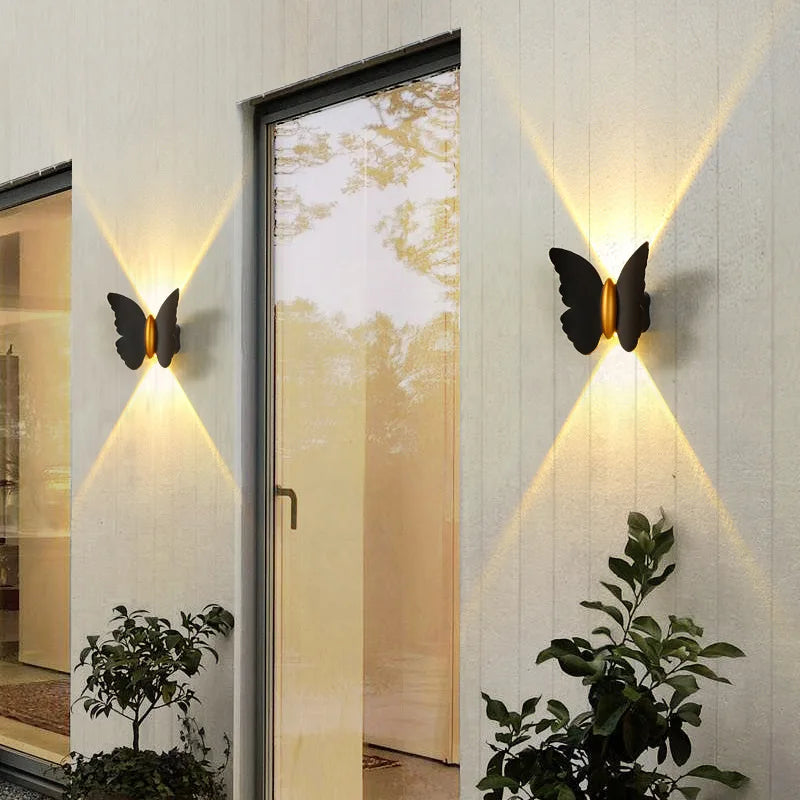 Outdoor Waterproof Wall Lamp, Butterfly Washing Wall Lamp, Minimalist Modern Staircase, Corridor Wall Lamp,