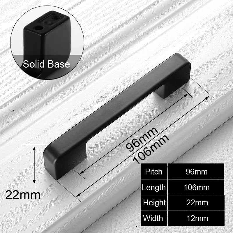 Black Handles Furniture Cabinet Knobs Muebles Handle Kitchen Handles Drawer Knobs Cabinet Pulls Cupboard Handles Knobs