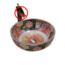 American Art Bathroom Sinks European Ceramic Wash Basin Retro Home Round Single Basin Balcony Toilet Creative Hand Painted Basin