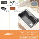 Honeycomb Embossed 304 Stainless Steel Sink, Kitchen Sink 304 Large Single Sink, Thickened Vegetable Basin, Dishwasher