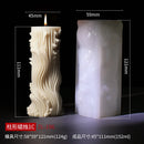 Wave cylindrical candle silicone mold with irregular geometric shape twisted stripes cylindrical candle mold resin gypsum mold