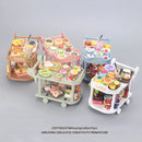 Children's Play House Food Cart Trolley Toy Miniature Food Play Kitchen Set Food Ornaments Doll House Model Educational Toys