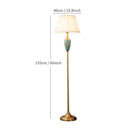 Ceramic Floor Lamp Home Decoration Sofas Stand Light European Retro Table Lamp Living Room Floor Lamp Bedroom Bedside
