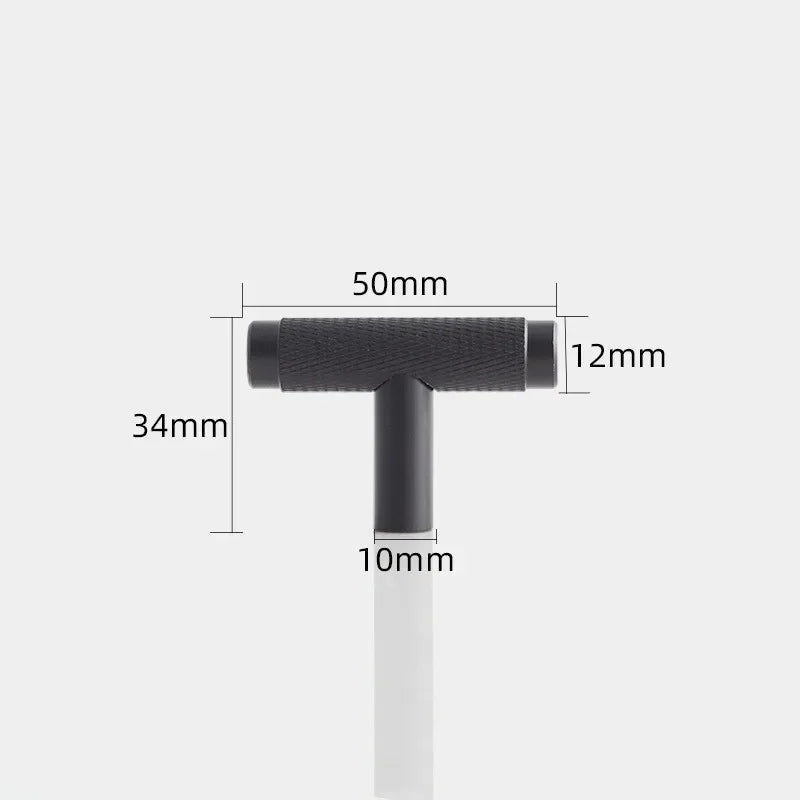 KK&FING Round Rod Knurled Carved Aluminum Alloy Furniture Door Handles Cabinet Drawer Knobs Bedroom Wardrobe Door Pulls Hardware