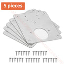 NAIERDI Stainless Steel Hinge Repair Plate Furniture Cabinet Door Panel Connection Plastic Repair Plate Hardware Accessories