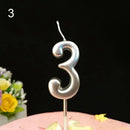 1 2 3 4 5 6 7 8 9 0 Number Birthday Candles Gold Silver Kids Birthday Candles for Cake Party Supplies Decoration Cake Candles