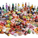 1:6 Miniature Dollhouse Food Supermarket Mini Snack Simulation Cake Wine Drink for Blyth BJD Doll Kitchen Accessories Toy