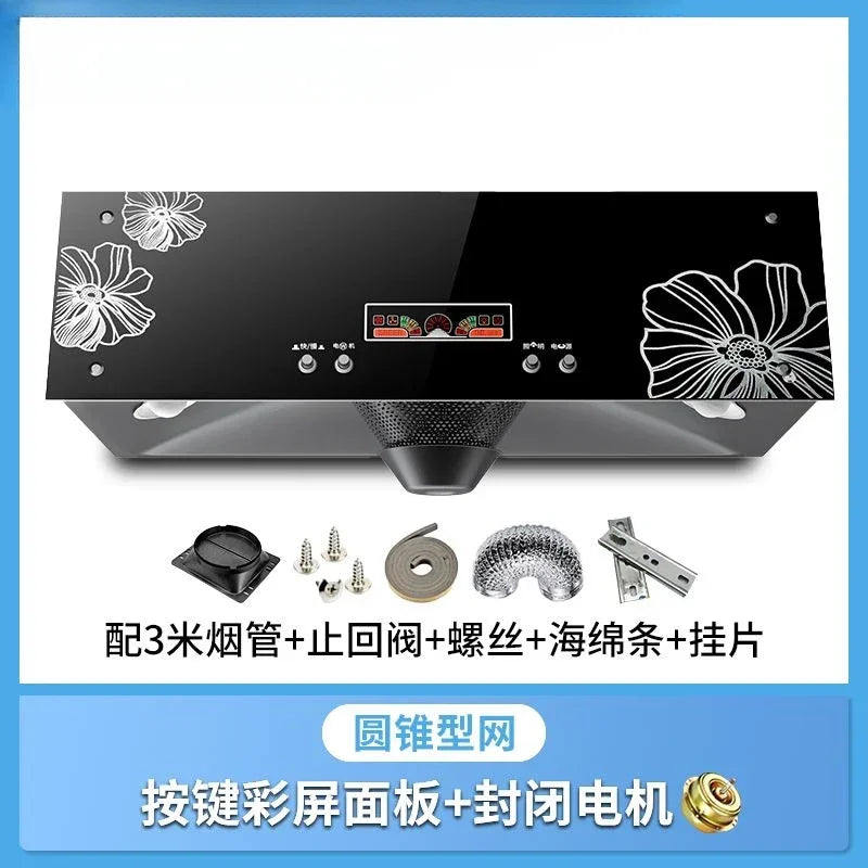 Household kitchen high suction range hood European style top suction range hood