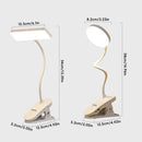 Table Lamp USB Rechargeable Desk Lamp With Clip Bed Reading Book Night Light LED Touch 3 Modes Dimming Eye Protection Light