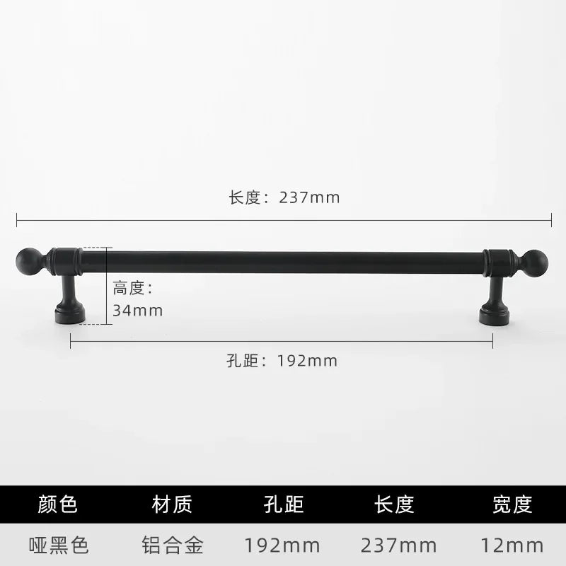 Cabinet Hardware Modern Minimalism Aluminum Alloy Kitchen Cabinet Handles for Bathroom Drawer Pulls Drawer Handles Door Knob