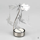 Metal Candlesticks For Candles Modern Room Decor Silver Carousel Candle Tea Light Holder Damper Home Decoration Valentine's Gift